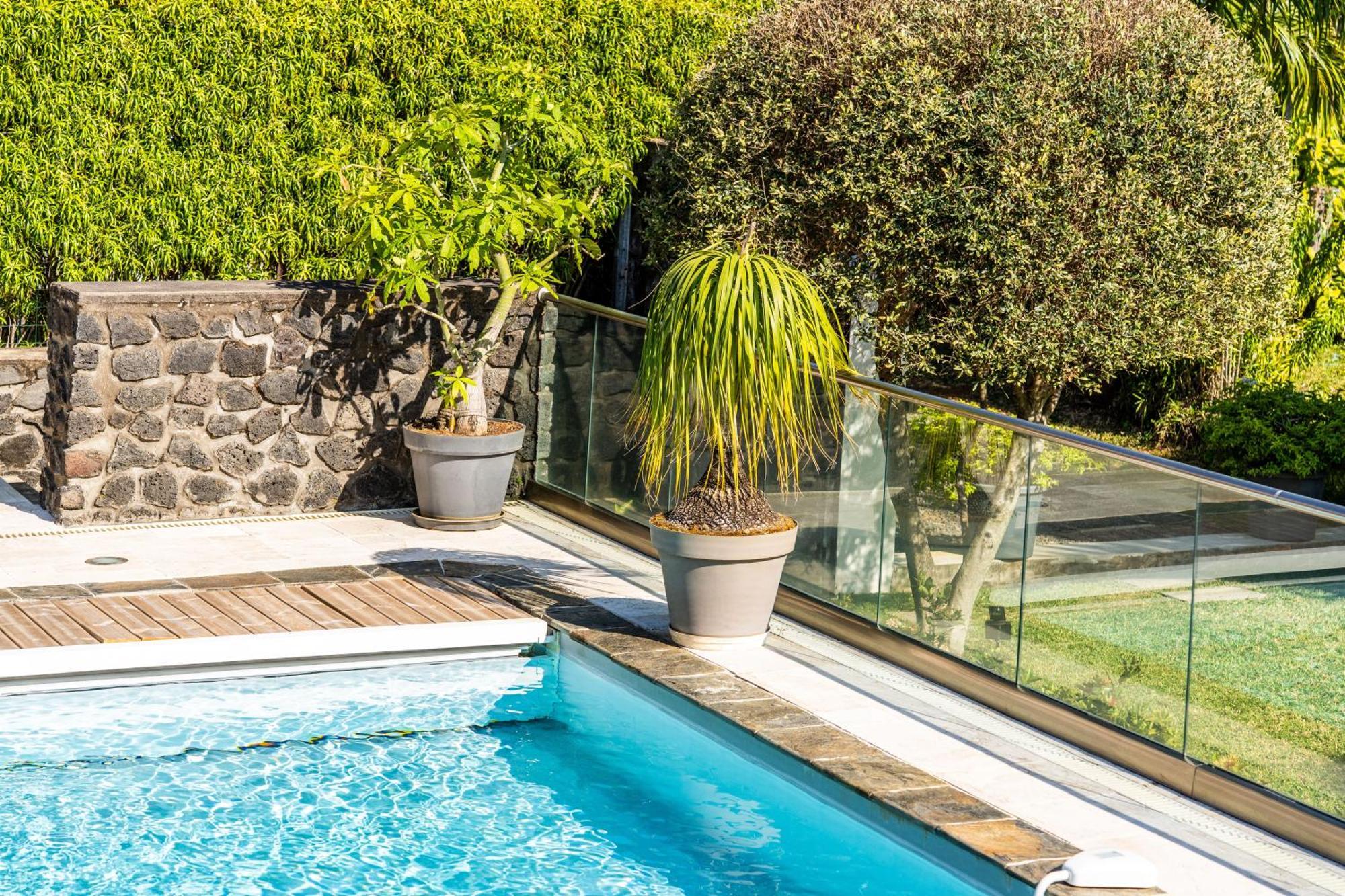 Villa Avec Piscine Vue Mer Et Montagne, En Pleine Nature Saint-Joseph Exteriör bild