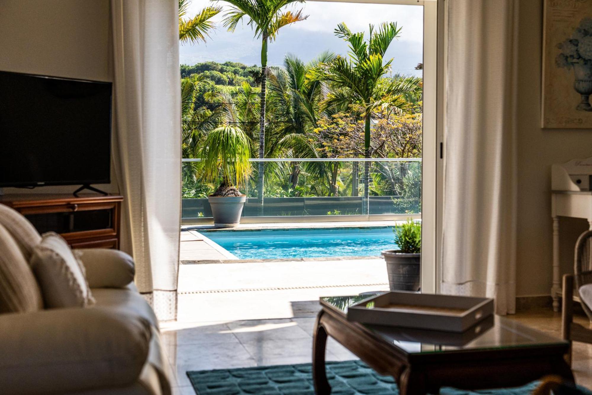 Villa Avec Piscine Vue Mer Et Montagne, En Pleine Nature Saint-Joseph Exteriör bild